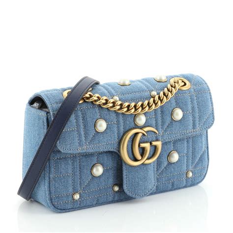 gucci denim crossbody bag.